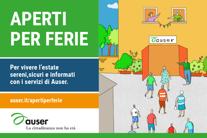 Torna la campagna Auser “Aperti per ferie”: tante occasioni per gli anziani per vivere un’estate serena e in compagnia
➡️auser.it/apertiperferie