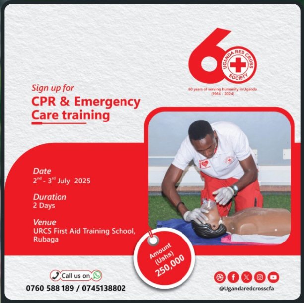 Time is now!! Register with Uganda Red cross society here at ts headquarters in Rubuga and be part of the marginalized group that is yet to acquire first aid training skills that will help yourself and also saving lives for generations.<a href="/UgandaRedCross/">Uganda Red Cross Society</a> <a href="/Ug_RedCrossCFA/">UgandaRedCrossCFA</a>