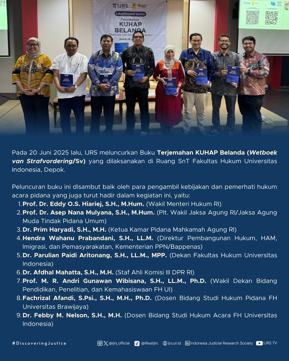Indonesia Judicial Research Society (IJRS) tweet media