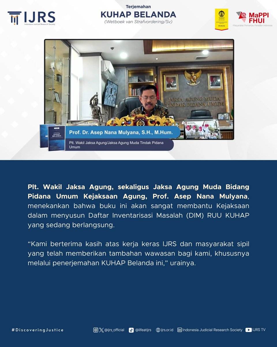 Indonesia Judicial Research Society (IJRS) tweet media