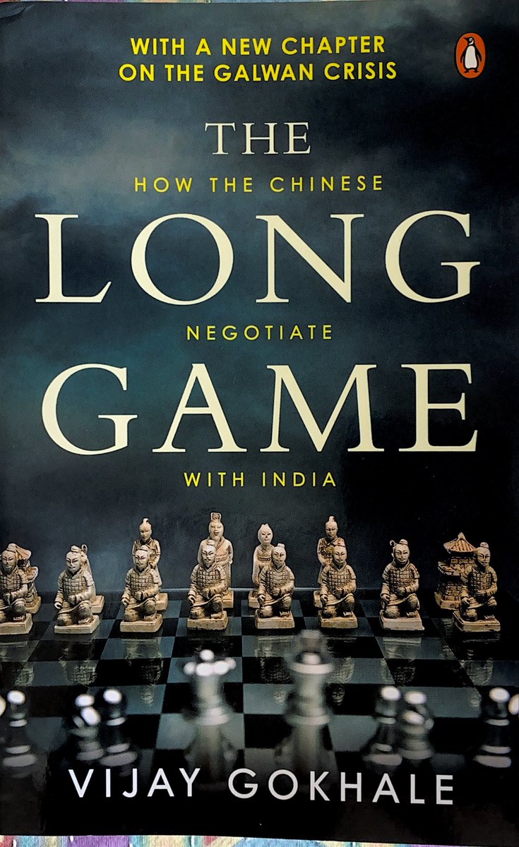Latest edition of ‘The Long Game -How Chinese Negotiate with India’ has NEW chapter on Galwan. In bookstores only. Check on masthead for ‘With New Chapter on Galwan Crisis’. Analyzes PRC motives in east Ladakh in 2020 and goals, strategy,tactics in negotiating with India. 
￼