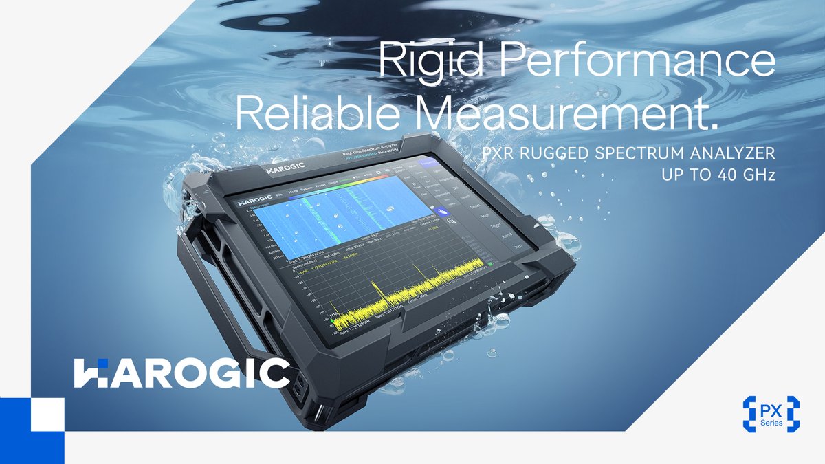 HAROGIC Technologies (@harogic) on Twitter photo Conquer dust, water & shock! 💪 HAROGIC PXR: The ULTIMATE rugged handheld spectrum analyzer.
✅ 9kHz - 40GHz
✅ 100MHz BW
✅ IP68 Toughness
Lab-grade RF analysis, ANYWHERE.
➡️ See how: harogic.com/product/pxr-se…
#SpectrumAnalyzer  #FieldEngineer #RF #5G #TestTech #HAROGIC Conquer dust, water & shock! 💪 HAROGIC PXR: The ULTIMATE rugged handheld spectrum analyzer.
✅ 9kHz - 40GHz
✅ 100MHz BW
✅ IP68 Toughness
Lab-grade RF analysis, ANYWHERE.
➡️ See how: harogic.com/product/pxr-se…
#SpectrumAnalyzer  #FieldEngineer #RF #5G #TestTech #HAROGIC