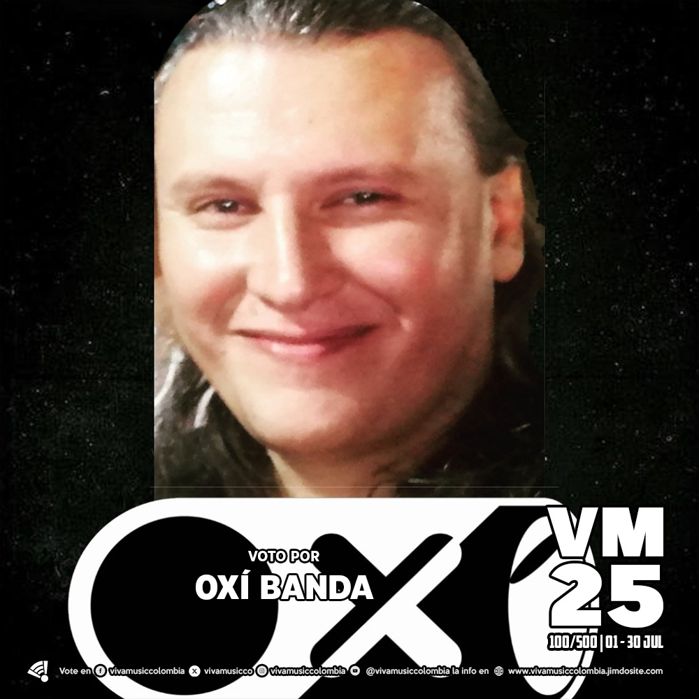 [LA GRAN VOTACIÓN] Voto por <a href="/OxiBanda/">OXÍ Banda</a> en los #VivaMusic25 1 RT son 3 votos, cada Me gusta y Respuesta son 1 voto. También se puede votar en facebook.com/vivamusiccolom… instagram.com/vivamusiccolom… youtube.com/@vivamusiccolo… Cubrimiento, instrucciones y resultados  vivamusiccolombia.jimdosite.com