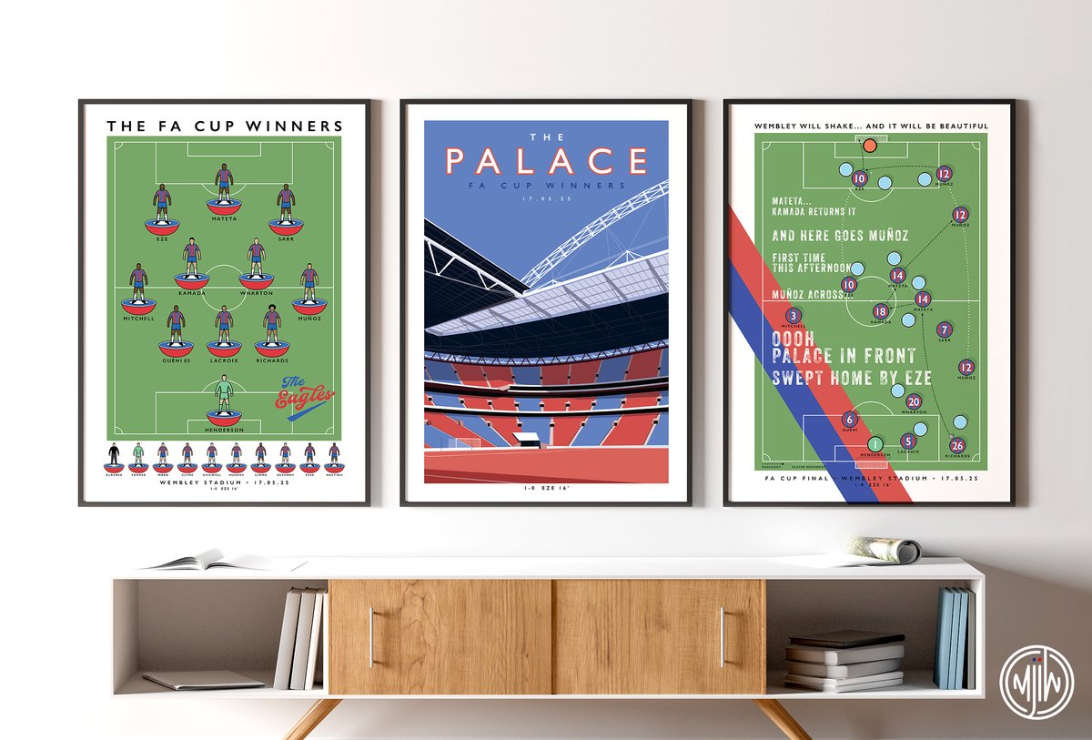 matthew j i wood design (@matthewjiwood) on Twitter photo CPFC: The FA Cup Collection
Get 10% off until midnight with the discount code: WEMBLEY-WILL-SHAKE
Visit: matthewjiwood.com/subbuteo-xis/cโฆ
Prints available in A4, A3, A2 & A1 with optional framing
#CPFC #Eagles <a href="/FYPFanzine/">Five Year Plan ๐ฆ
๐๐</a> <a href="/HLTCO/">HLTCO</a> <a href="/EbereEze10/">Ebere</a> <a href="/TheEaglesBeak/">The Eagles Beak ๐</a> <a href="/CEO4TAG/">Steve Parish</a> <a href="/Mark__Bright/">Brighty</a> CPFC: The FA Cup Collection
Get 10% off until midnight with the discount code: WEMBLEY-WILL-SHAKE
Visit: matthewjiwood.com/subbuteo-xis/cโฆ
Prints available in A4, A3, A2 & A1 with optional framing
#CPFC #Eagles <a href="/FYPFanzine/">Five Year Plan ๐ฆ
๐๐</a> <a href="/HLTCO/">HLTCO</a> <a href="/EbereEze10/">Ebere</a> <a href="/TheEaglesBeak/">The Eagles Beak ๐</a> <a href="/CEO4TAG/">Steve Parish</a> <a href="/Mark__Bright/">Brighty</a>