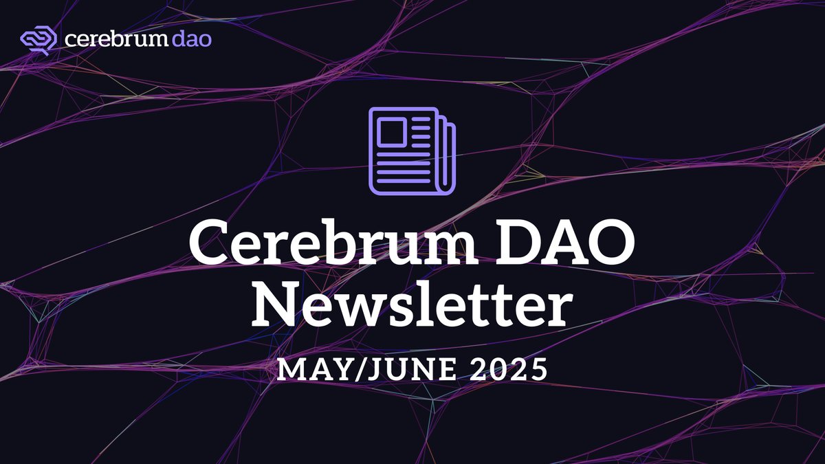 We are builders in #DeSci. With the aim to advance research and expand our ecosystem. 

Key Figures:
- Total capital deployed: $1.4m
- Total projects sourced: 45  
- Projects funded: 7 
- IP-NFTs minted: 4 
- IP-NFTs in the pipeline: 6

Access Newsletter: cerebrumdao.substack.com/p/cerebrumdao-…