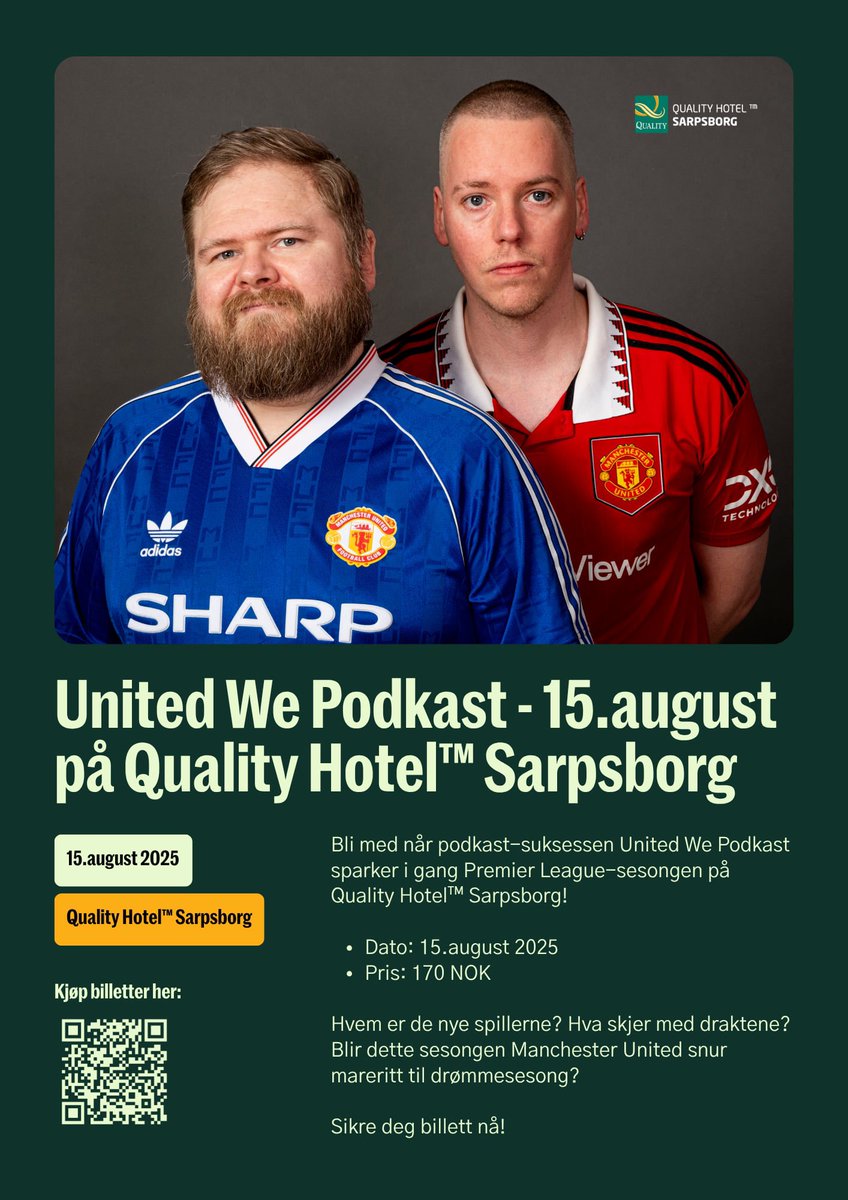 United We Podkast (@unitedwepodkast) on Twitter photo Dette blir gĂžy! Vi gĂ„r ydmykt inn for tidenes sesongoppladning đ
Med oss har vi ogsĂ„ Sarpsborgs store sĂžnn <a href="/nicefellownate/">Nathan Kahungu</a> đ
Billetter her! google.com/url?q=https://⊠Dette blir gĂžy! Vi gĂ„r ydmykt inn for tidenes sesongoppladning đ
Med oss har vi ogsĂ„ Sarpsborgs store sĂžnn <a href="/nicefellownate/">Nathan Kahungu</a> đ
Billetter her! google.com/url?q=https://âŠ
