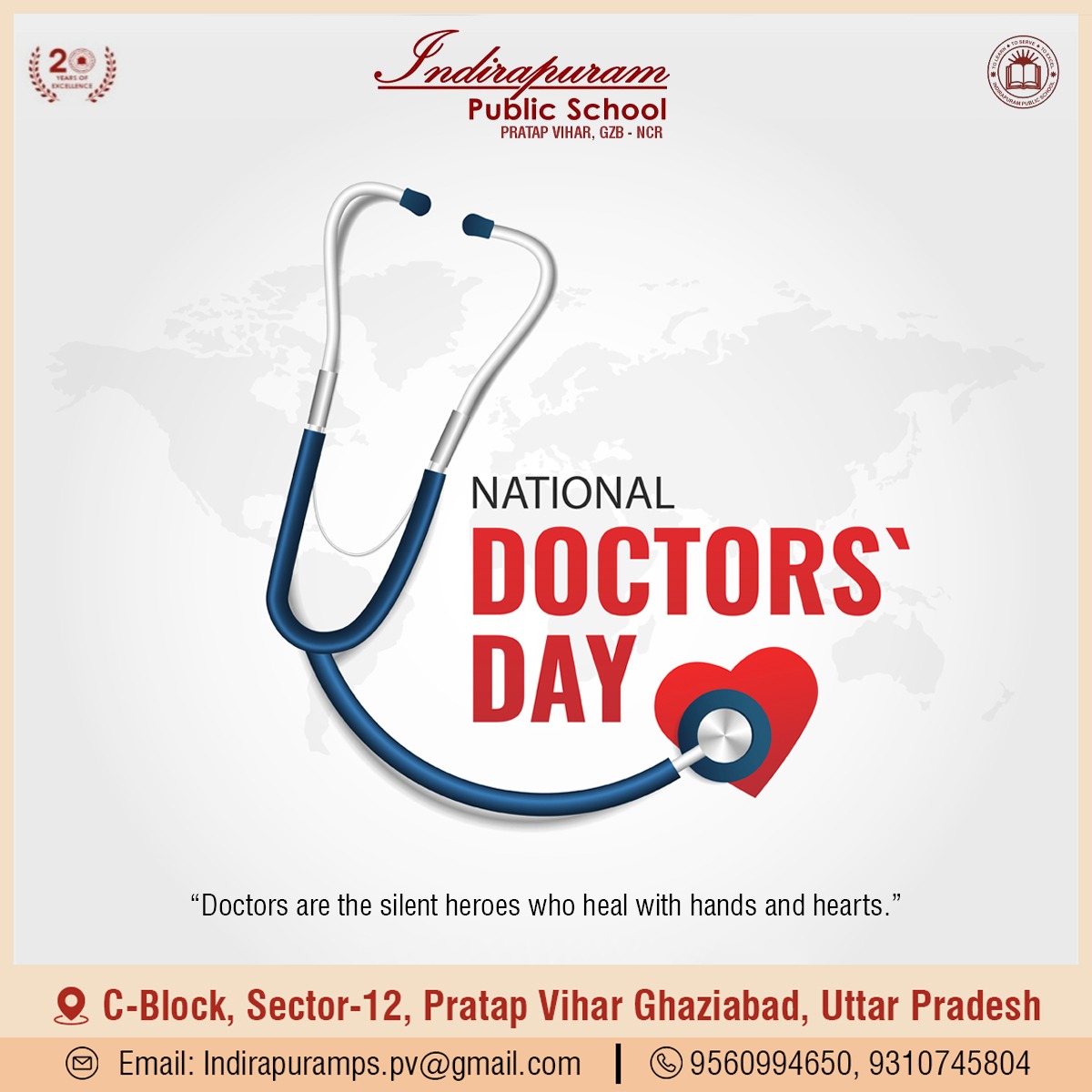 Indirapuram Public School, Pratap Vihar (@ipspv) on Twitter photo Doctors are the silent warriors who fight for us without seeking applause. 🚑💉🦷 <a href="/IprmGrp/">Indirapuram Group of Institutions</a> Doctors are the silent warriors who fight for us without seeking applause. 🚑💉🦷 <a href="/IprmGrp/">Indirapuram Group of Institutions</a>