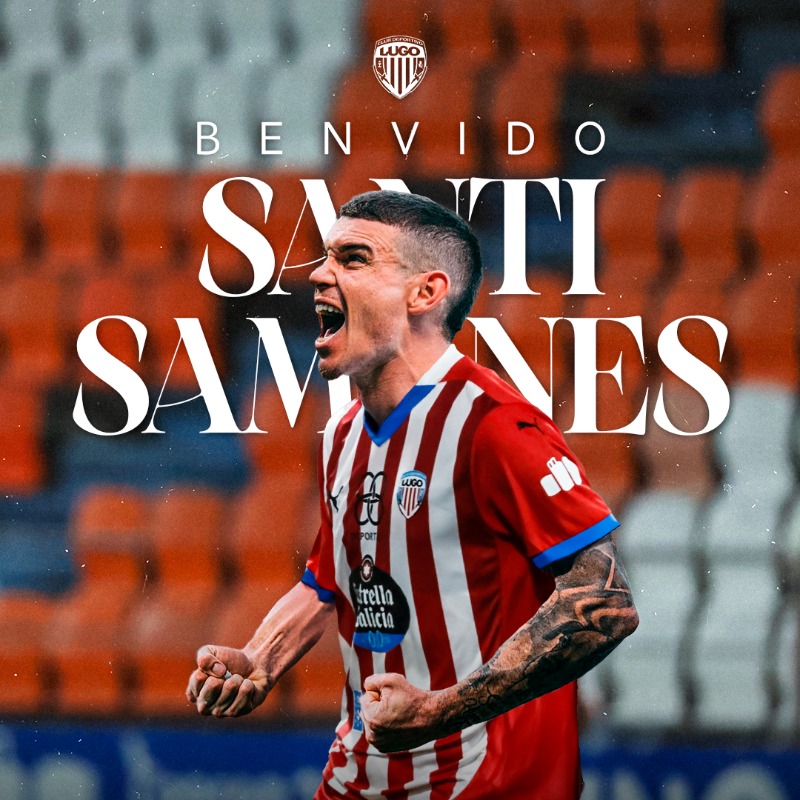 CDeportivoLugo's tweet photo. 📣 𝗢𝗙𝗜𝗖𝗜𝗔𝗟 | Santi Samanes, novo xogador do #CDLugo! 

🪓 Benvido á túa nova casa, @Santy_Samanes10! 

#BenvidoSamanes
#ForzaLugo
