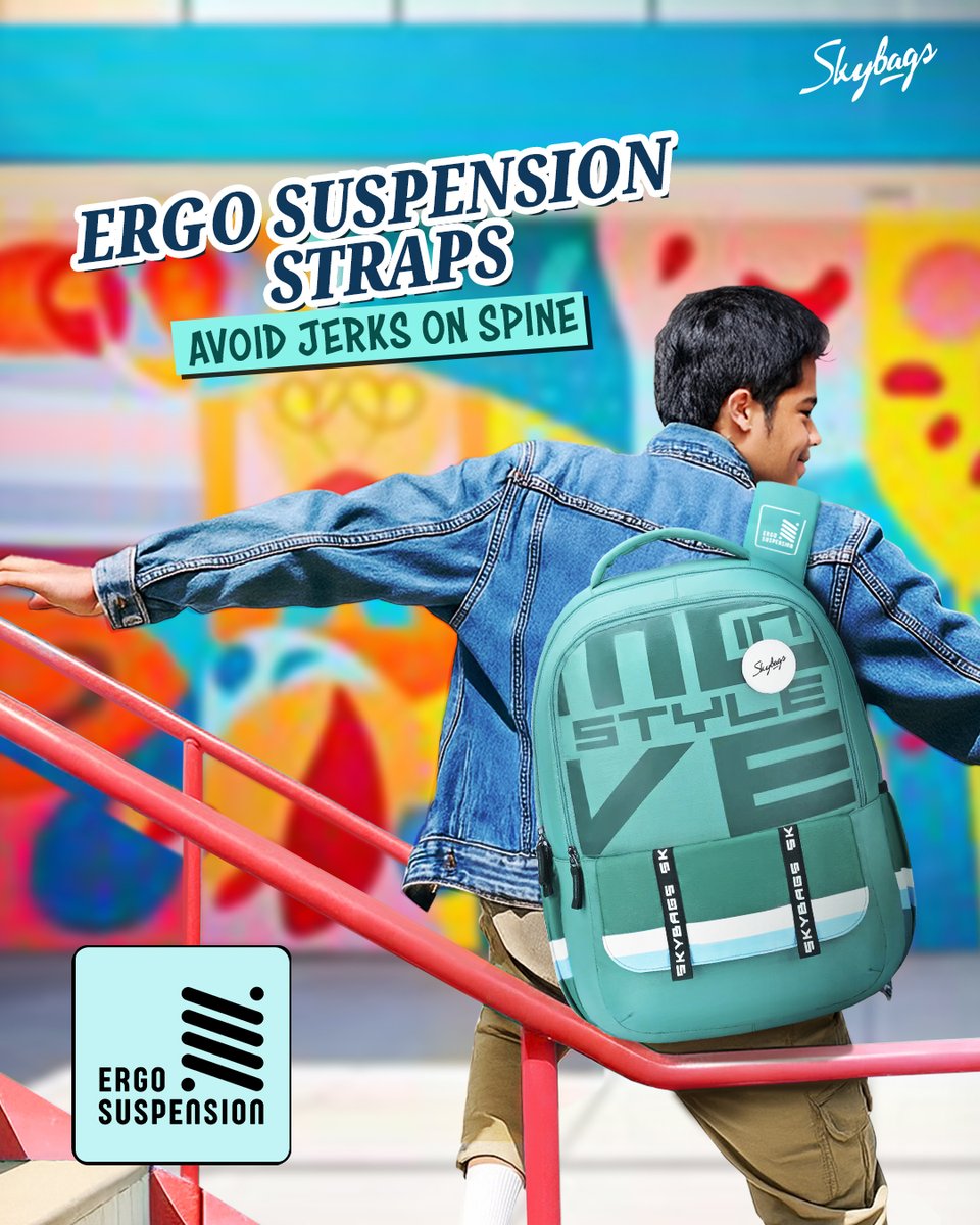 InSkybags's tweet image. Suspension straps that just feel right. Always. 💫 
Easy on the back, effortless on style🎒

#SkybagsStyle #Classof2025 #Backpackgoals #Allsetwithskybags #EasyOnTheBack #CarryComfort #BuiltForComfort