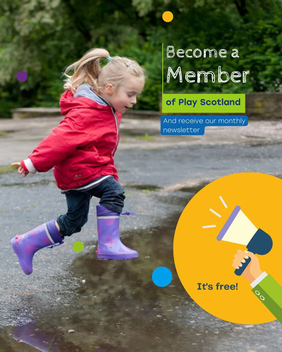 We're putting the finishing touches to our monthly newsletter ✏️
Sign up to become a member of Play Scotland to receive play updates, discounts on training, and more! It's free!
buff.ly/47kX9YU