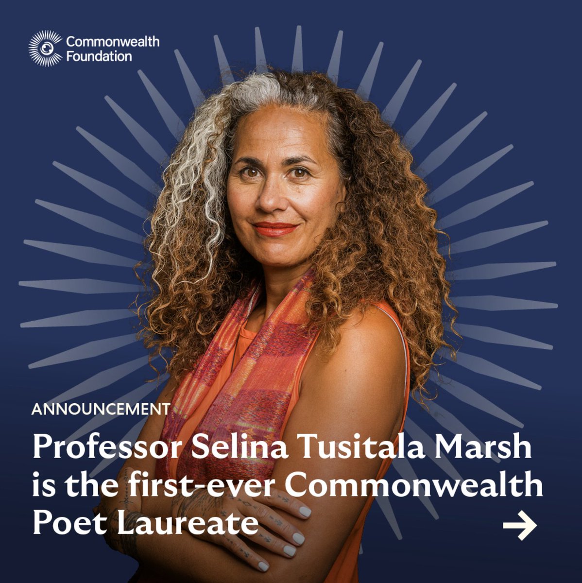 commonwealthorg's tweet image. For the first time in its 75-year history, the Commonwealth of Nations has a Poet Laureate.

Celebrated Pacific poet and scholar Professor Selina Tusitala Marsh will use the power of poetry to build common cause among the people of the Commonwealth and ensure their voices are…