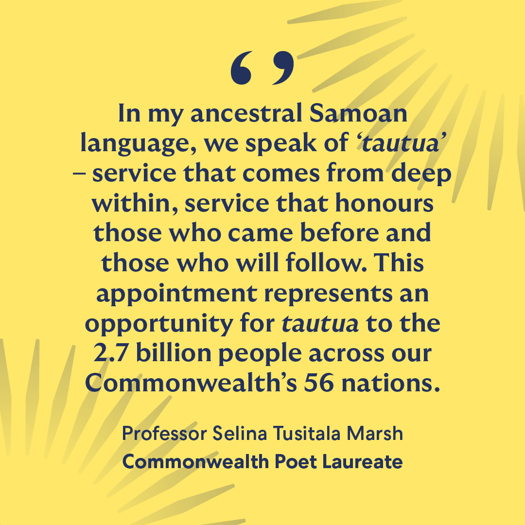 commonwealthorg's tweet image. For the first time in its 75-year history, the Commonwealth of Nations has a Poet Laureate.

Celebrated Pacific poet and scholar Professor Selina Tusitala Marsh will use the power of poetry to build common cause among the people of the Commonwealth and ensure their voices are…