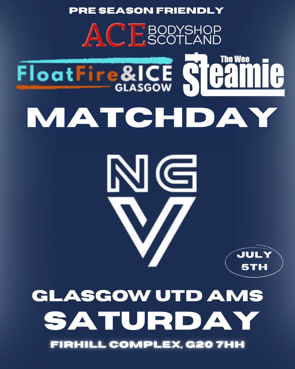 Our first matchday of the 25/26 season is this Saturday! 

Friendly fixture against Glasgow Utd Ams at Firhill Complex. 

KO 10am 

🔵⚪️