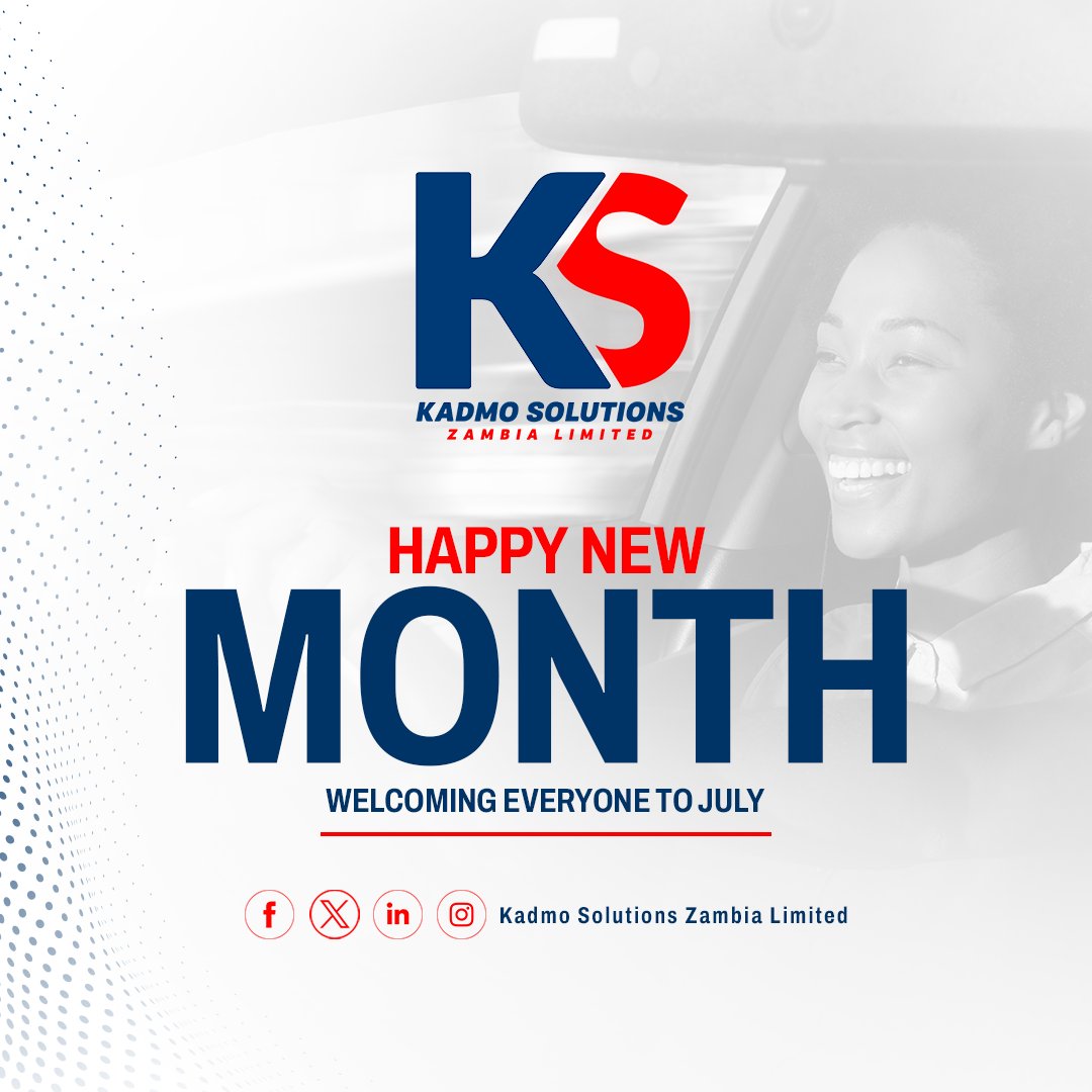 Hello July!

Happy new month to you all. Take control of your finances today by calling our customer care team on +260 770 672 962 or APPLY NOW ONLINE on kadmo.co.zm get a loan today.

#NewMonth #GatewayToFinancialSolutions #KadmoSolutions