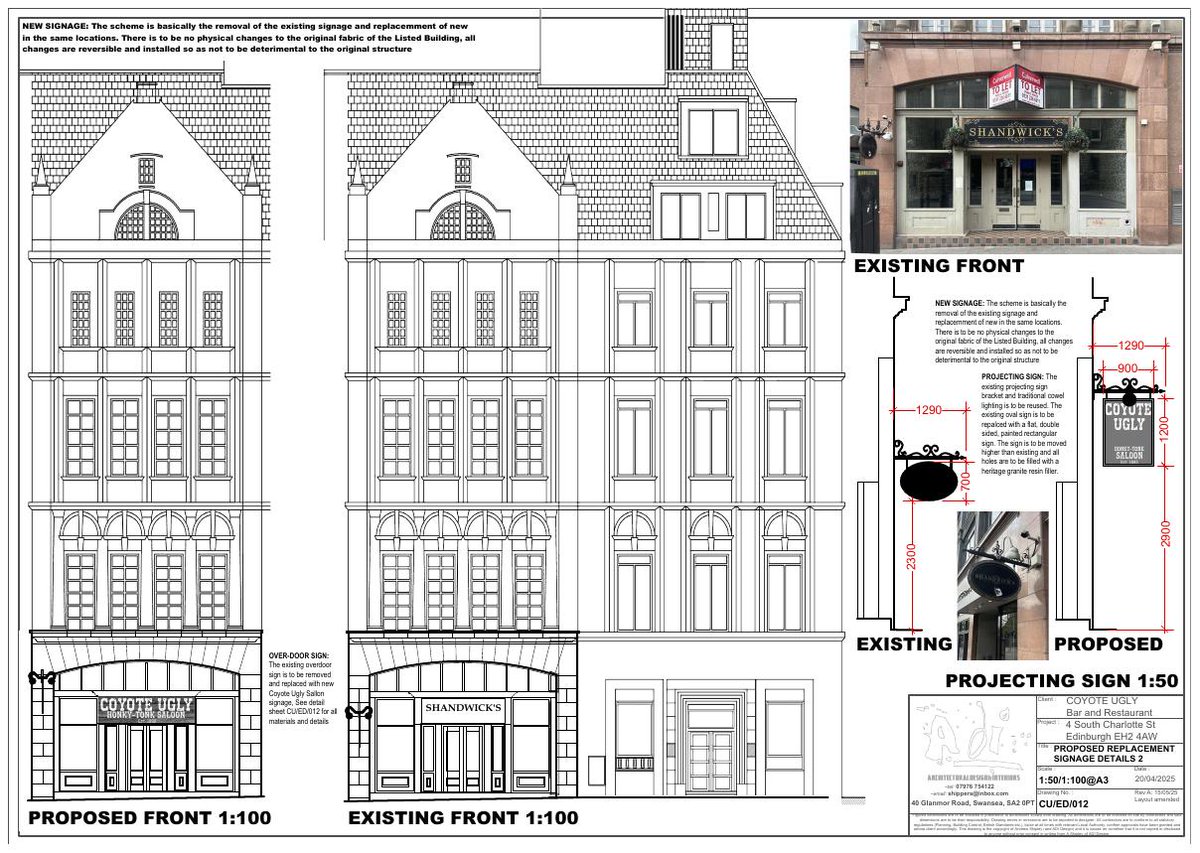 ediPlanUpdates's tweet photo. π§ New Planning Application π§
π 4 South Charlotte Street New Town Edinburgh EH2 4AW
π Advertisement of the following types : Fascia Sign, Projecting Sign.
π Reference: 25/03376/ADV
π Status: Awaiting Assessment
π https://t.co/fImlZ3UK98
#PlanningUpdates #Edinburgh https://t.co/ZVETfaGGpl