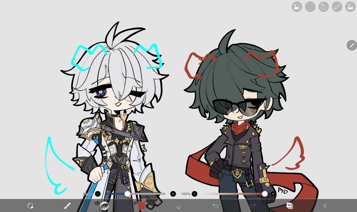 my two puppies #Phainon and #lighterzzz  🩷

next post will be rendered