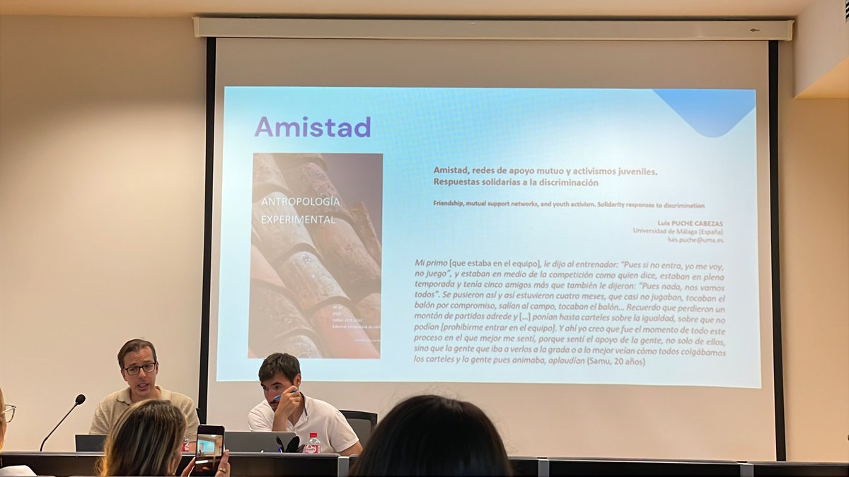 #TPDCantabria
Up4Diversity: Claves para apoyar al alumnado #LGTBIQ+ con <a href="/oriosgon/">Oriol Rios</a>.

Visibilizar, escuchar, creer, apoyar, declararse persona aliada, no permitir la homofobia en ningún caso.

🎼La amistad y las relaciones de calidad son clave para garantizar una buena vida.