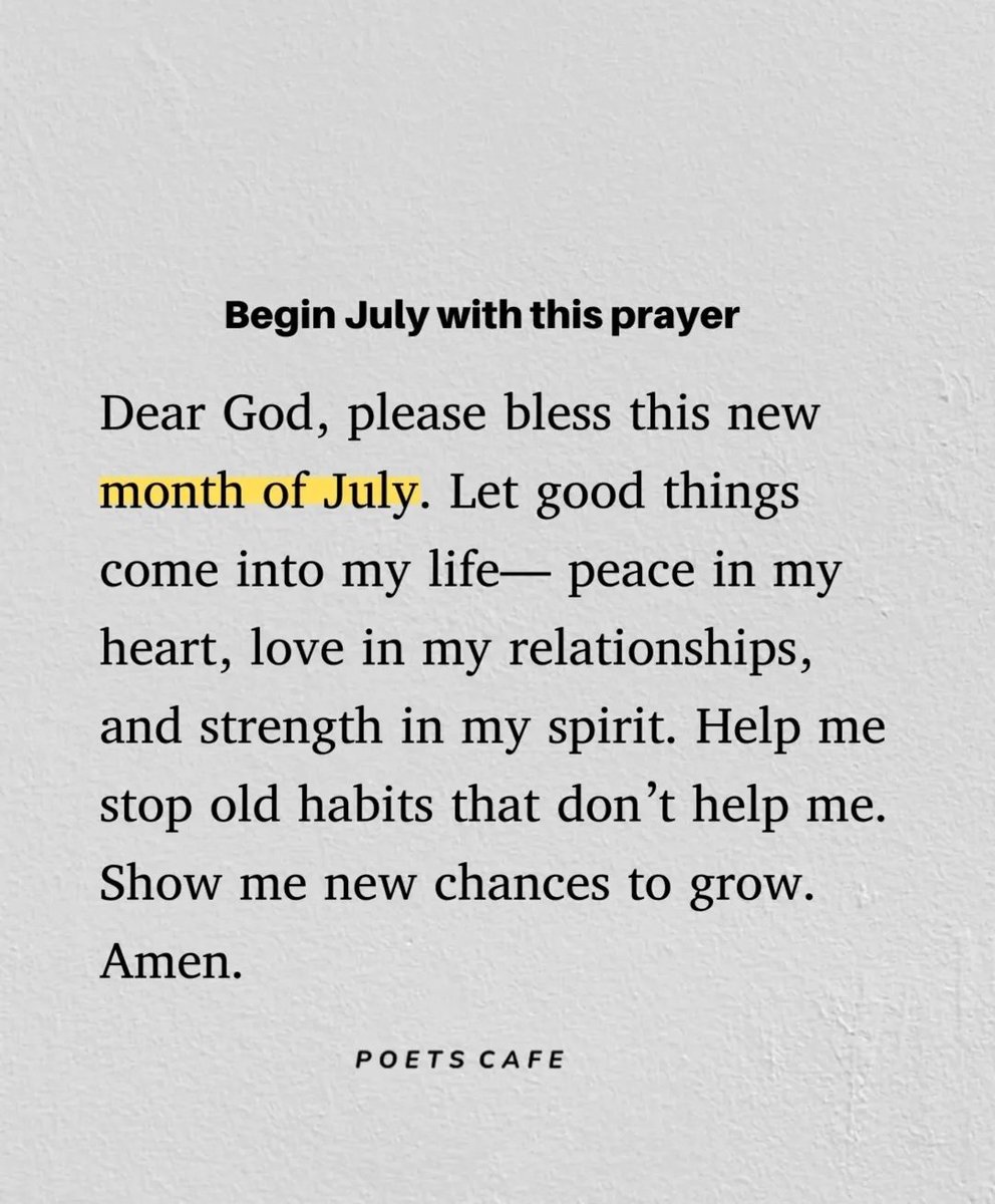 Therapyquotes_'s tweet image. Begin July with this prayer