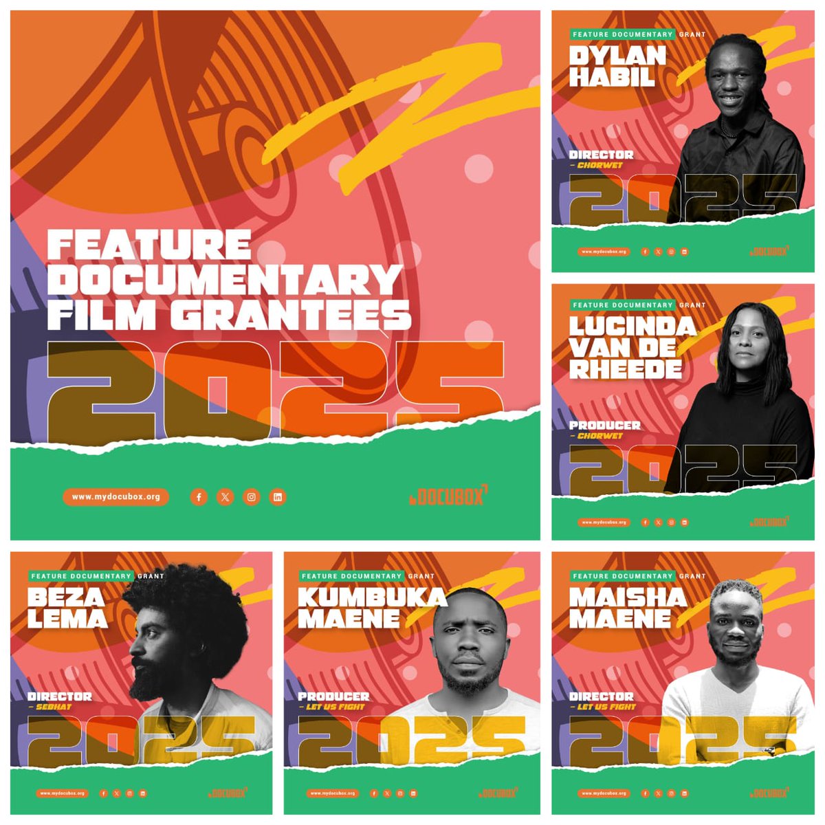 It’s that time again!! The 2025 Docubox Grant announcements are officially underway!🥳Earlier this year, we put out a call to support bold, original works across feature-length docs, short fiction, and short-docs. We were blown away by the number of applications we received and