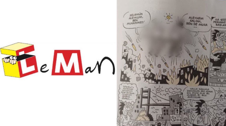 Komediyi, espriyi cinsel çağrışımdan ibaret sayan, gülmek için abartılı nü çizimlerden öteye gidemeyen fikrini yaymak için çıplaklığı araçsallaştıran #LemanDergisi Hz. Peygamberin çizimlerine konu edinilmemesi gerektiğini aslında çok iyi biliyor. Bir şeyleri deniyorlar. Kininizde