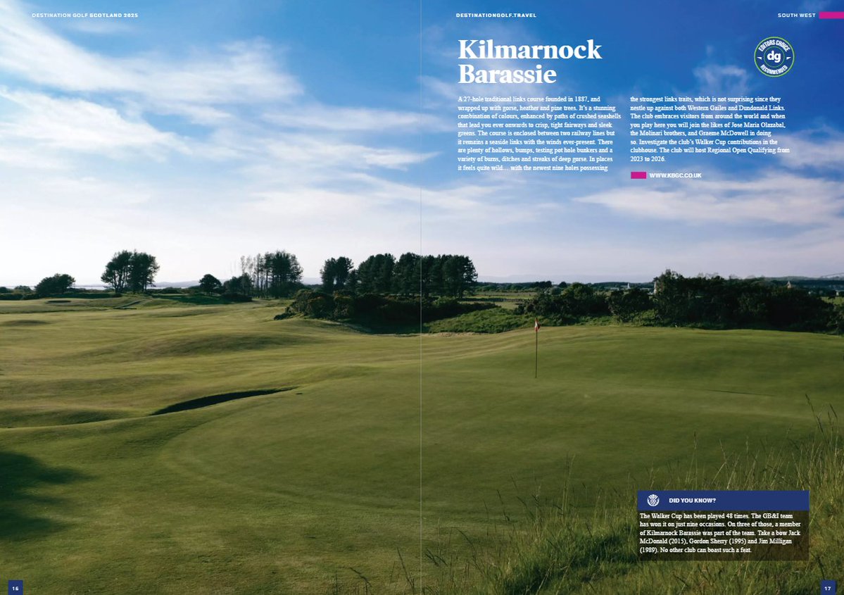 Destination Golf (@dggolfguide) on Twitter photo 🏴"A 27hole traditional links course founded in 1887, and wrapped up with gorse, heather & pine trees. It's a stunning combination of colours, enhanced by paths of crushed sea shells that lead you ever onwards to crisp tight fairways.."
See <a href="/Barassie_KBGC/">Barassie Links</a>➡️joom.ag/wGMd/p18 🏴"A 27hole traditional links course founded in 1887, and wrapped up with gorse, heather & pine trees. It's a stunning combination of colours, enhanced by paths of crushed sea shells that lead you ever onwards to crisp tight fairways.."
See <a href="/Barassie_KBGC/">Barassie Links</a>➡️joom.ag/wGMd/p18