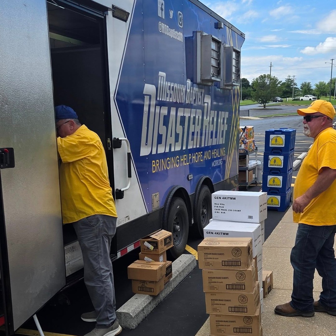 MODR set up our Quick Response and Spirit Feeding Units at Ridgecrest Baptist Church yesterday and began feeding after the wind event on June 29. Please pray as we continue to assess needs and potential further MODR response. 
You can give at: modr.org/give