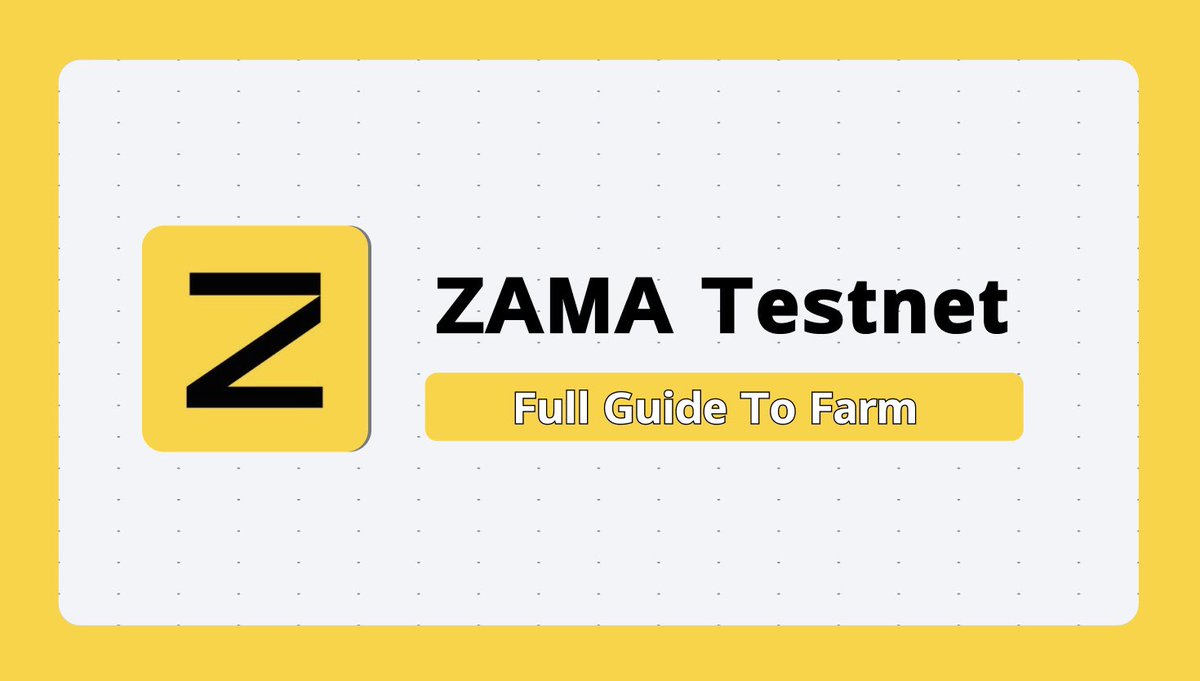 Zama — Testnet is LIVE! 🪂

📊 Raised: $130M

• FREE to FARM 

Here’s a step-by-step guide on Zama Testnet 🧵 

➖get tokens: faucet.quicknode.com/ethereum/sepol…
➖go to: portfolio.demo.zama.ai
➖claim faucet
➖click « transfer » and transfer tokens to any addresses
➖here’s an address