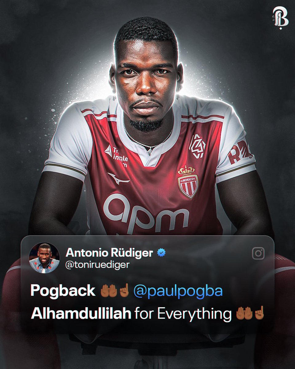 FaithfullBaller's tweet image. Antonio Rüdiger on Instagram after Paul Pogba officially joined AS Monaco:
“POGBACK 🤲🏾☝🏾@paulpogba Alhamdulilah for Everything 🤲🏾☝🏾”