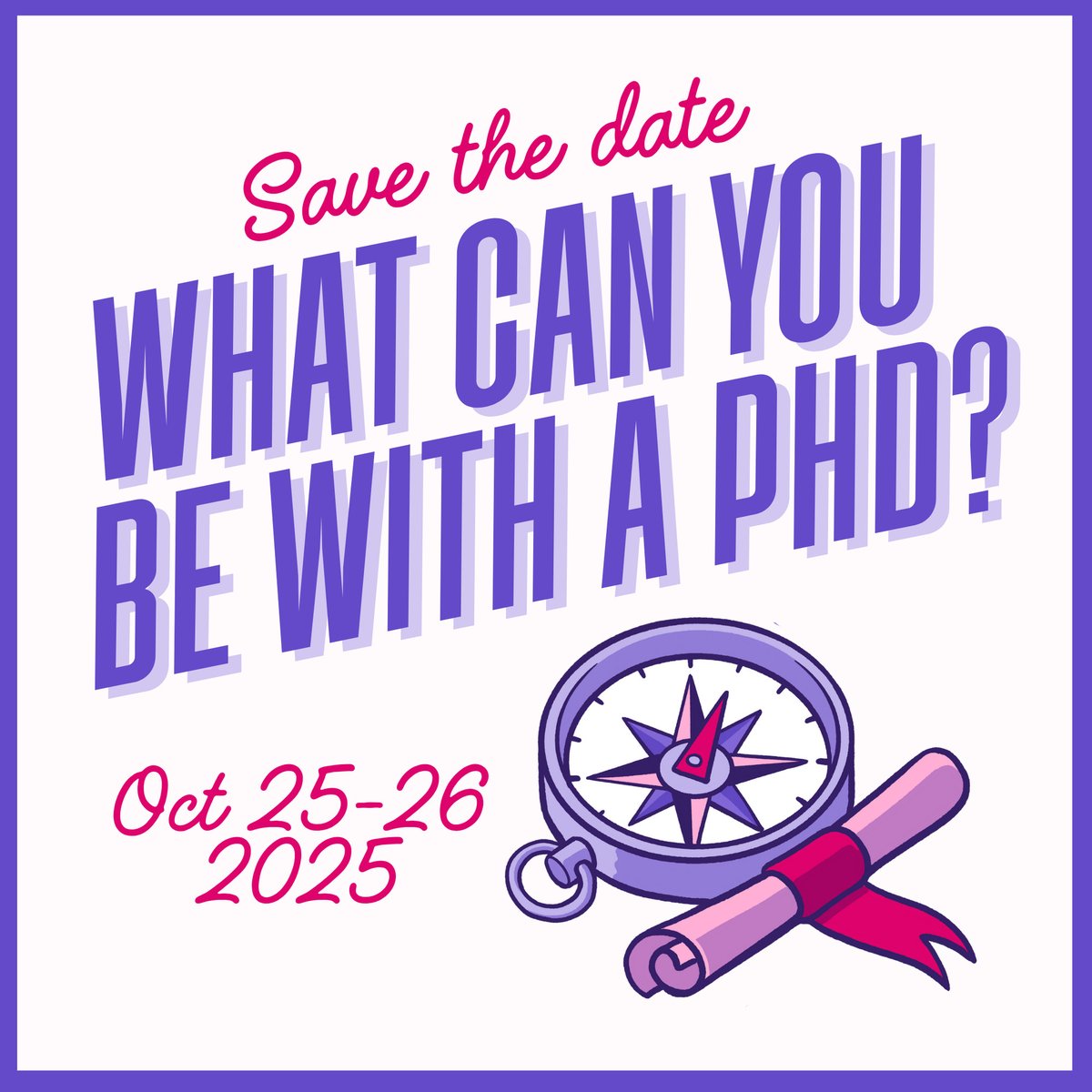 SAVE THE DATE! The largest biomedical PhD career symposium is back in NYC on Oct 25-26! We're featuring 30+ panels and workshops exploring  diverse career paths and countless opportunities to network. You don't want to miss it!

Registration opens Aug 4 buff.ly/vC8733B
