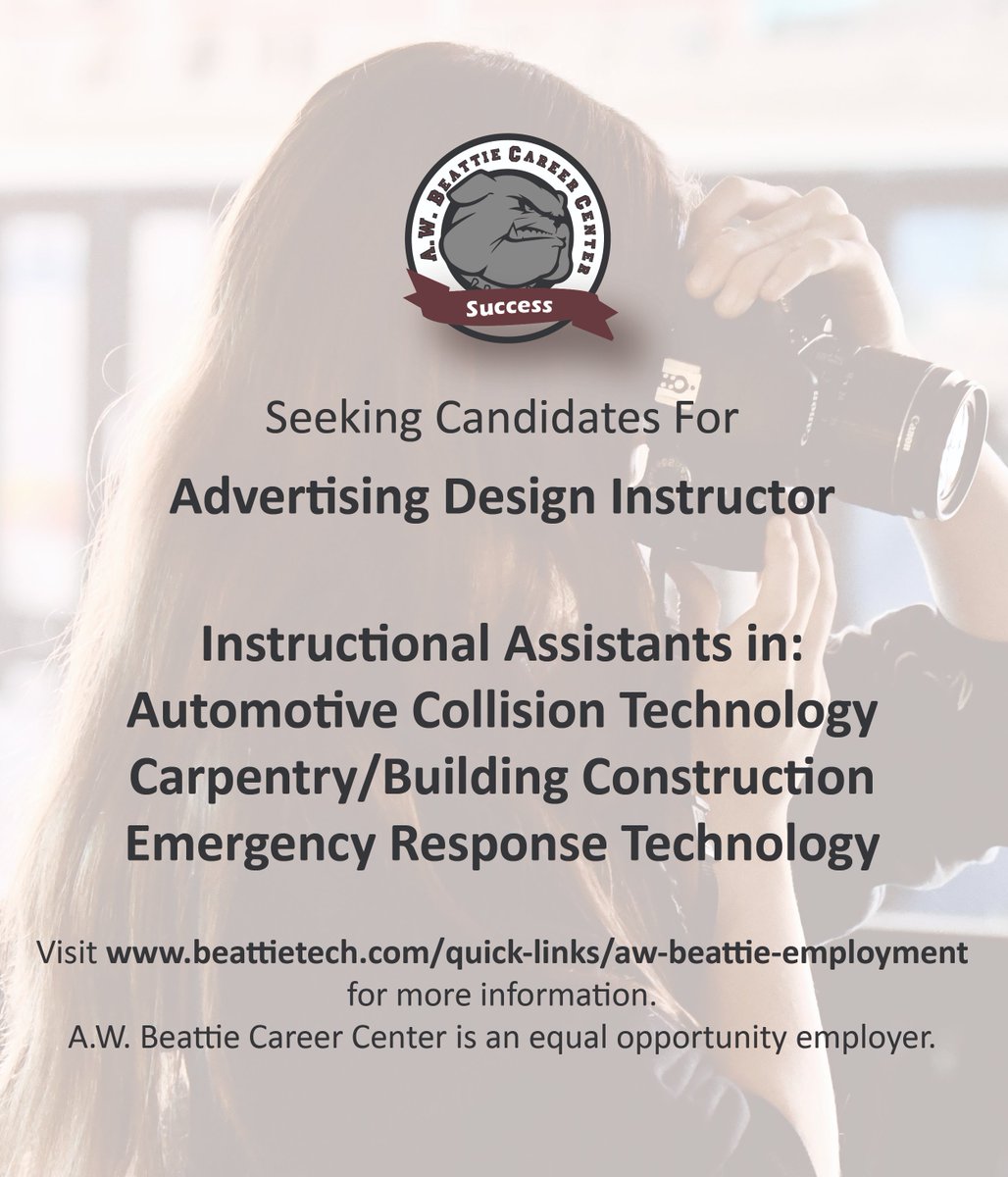 You can join our team! Click the following link to learn more about each position and to apply! beattietech.com/quick-links/aw…