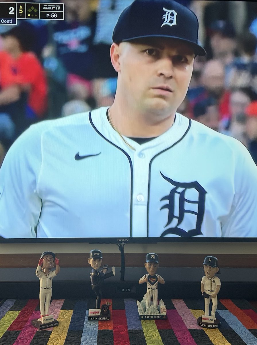 Matt Seidl (@fromtheseidline) on Twitter photo The wife doesn't appreciate my 2025 bobbleheads sitting in front of the TV, but, quite honestly, there's no better company when watching the <a href="/tigers/">Detroit Tigers</a>.
Stephannie knows I'm just kidding...😂 The wife doesn't appreciate my 2025 bobbleheads sitting in front of the TV, but, quite honestly, there's no better company when watching the <a href="/tigers/">Detroit Tigers</a>.
Stephannie knows I'm just kidding...😂