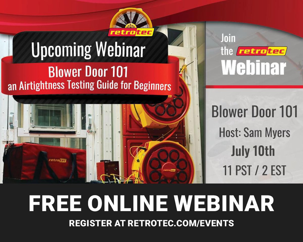 IDI_Insulation's tweet image. Retrotec is hosting a free webinar packed with valuable insights for anyone in the insulation business. We love sharing great opportunities when we see them and this one’s definitely worth checking out.

Register here 👇

retrotec.com/events/index/v…

#retrotec #Webinar