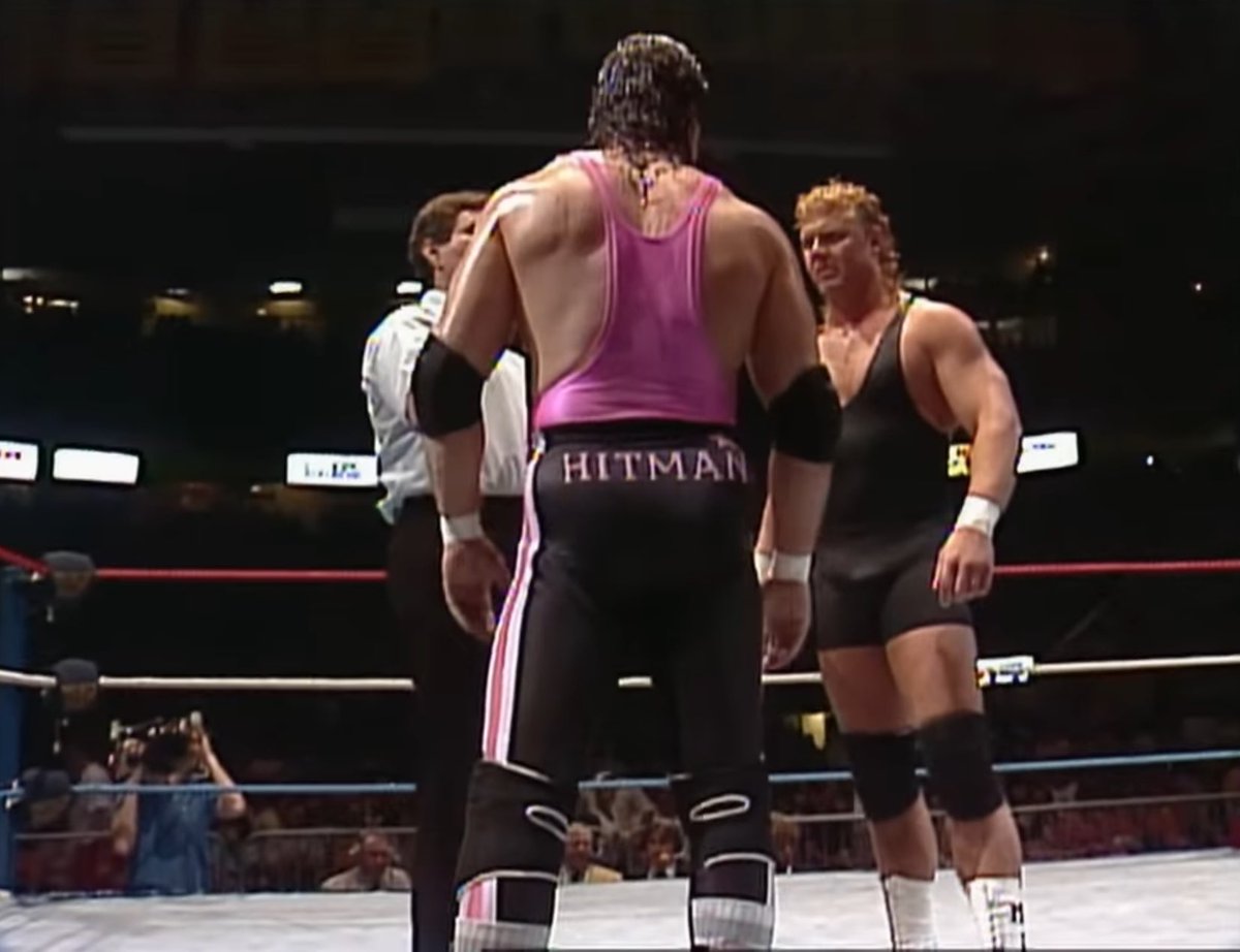 WWE Vault just put up an awesome Bret Hart Mixtape that includes the Boston Garden version of this match, which I believe is the first time that one is available in 1st gen quality. 📼 youtu.be/7D54DOwfDqM?si…