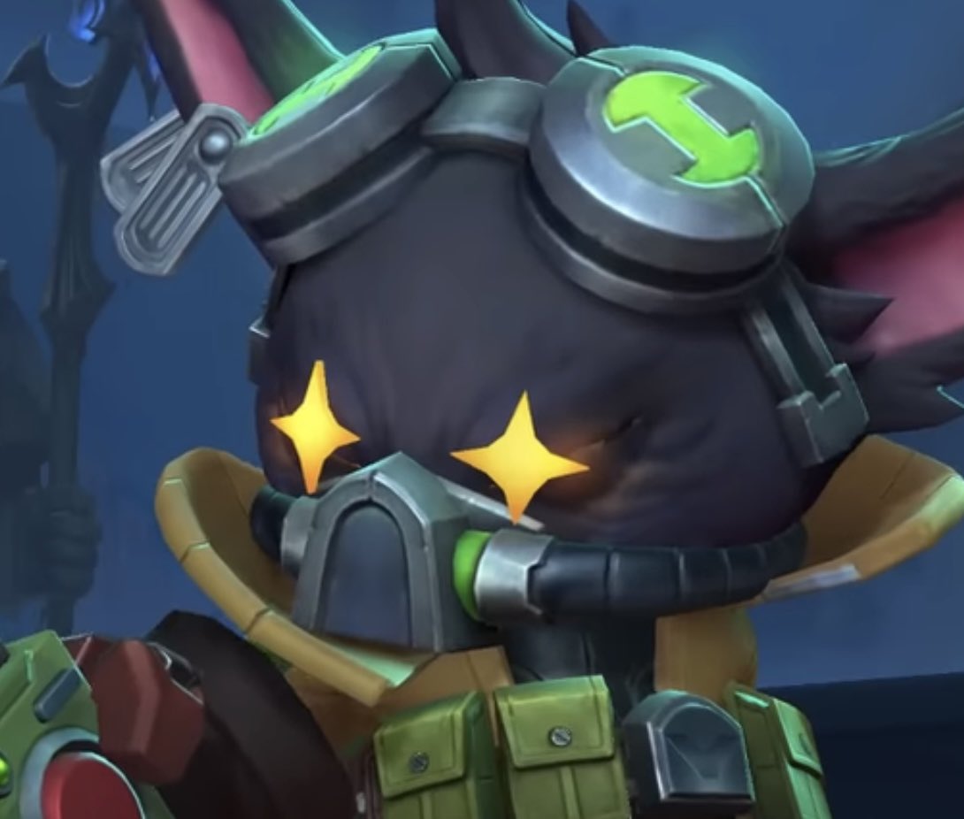 dungeonkept's tweet photo. also also im sure this is just model constraints but i love how he closes his eyes to emote!!! you can even see him peeking a little

i know yordle glamours have all but been retconned atp but this is absolutely glamour activity to me https://t.co/ELhs0SpqwR