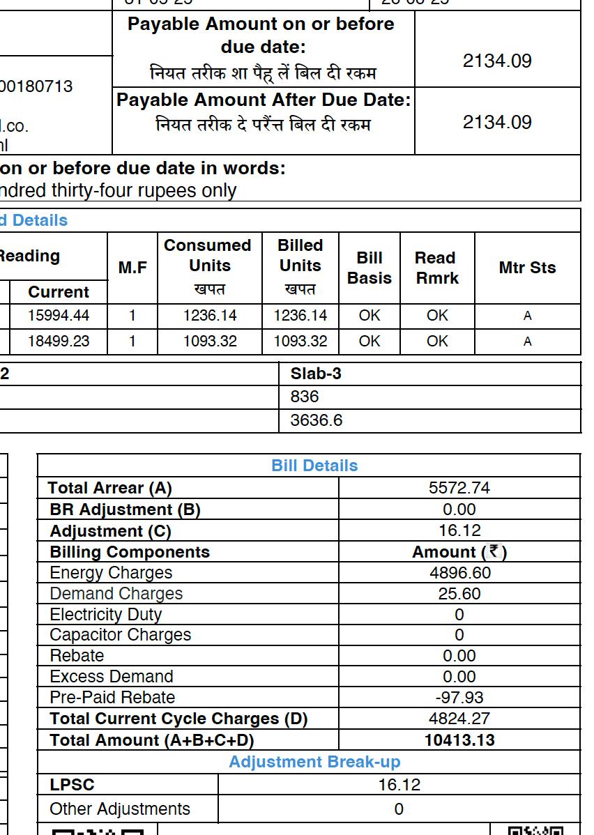 Sahil_ANM's tweet photo. @ITJPDCL why are you charging late payment surcharges when we can't do advance bill through any BBPS apps. At first you show the amount payable before due date and after due date is the same and then you quietly add charge late payment surcharges. https://t.co/ohDpMGEhEd