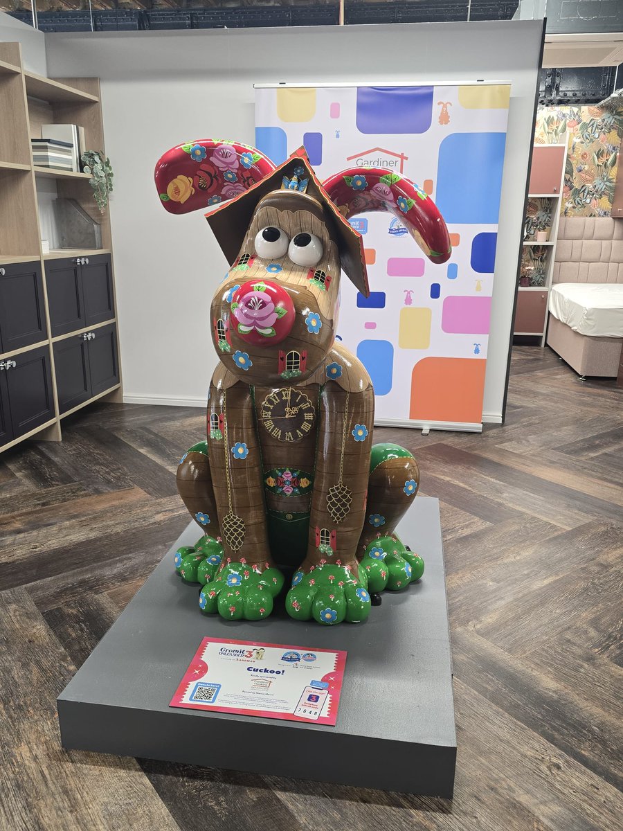 The Gromit Unleashed 3 Trail has officially launched..🐾🐾
Visit 'Cuckoo' in our Bristol Showrooms until 31st August.
Please send us any photos you take - we'd love to see them!
Happy Gromit Hunting..📷

#GromitUnleashed3 #Bristol