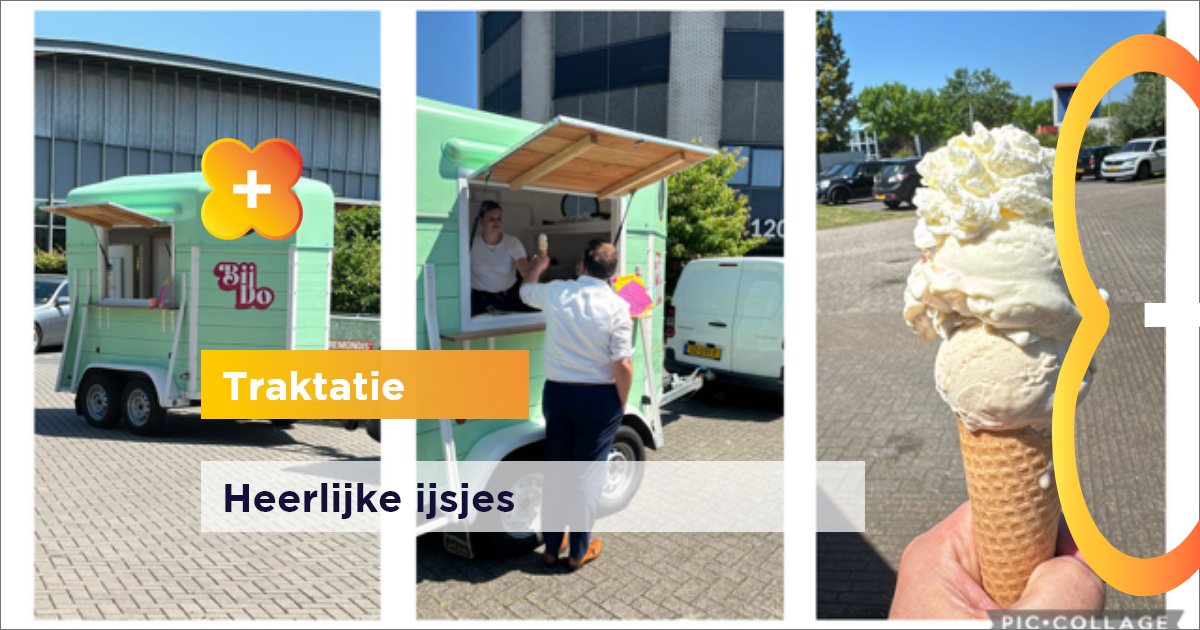 De personeelsvereniging heeft vandaag voor een verkoelend schepijsje gezorgd voor iedereen🍦 Bij Do Schepijs bracht een bezoek aan al onze vestigingen😋

#traktatie #ijsjes #genieten