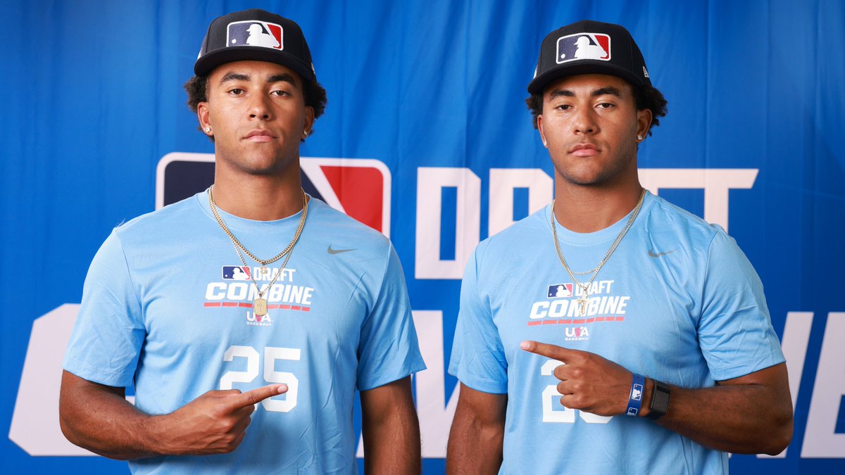 The last set of twins to make it to The Show from the same the Draft? Ryan and Damon Minor in 1996.

After years of pushing one another to be the best, twin Draft prospects Malachi and Kyson Witherspoon could make history: atmlb.com/3GoXWjm