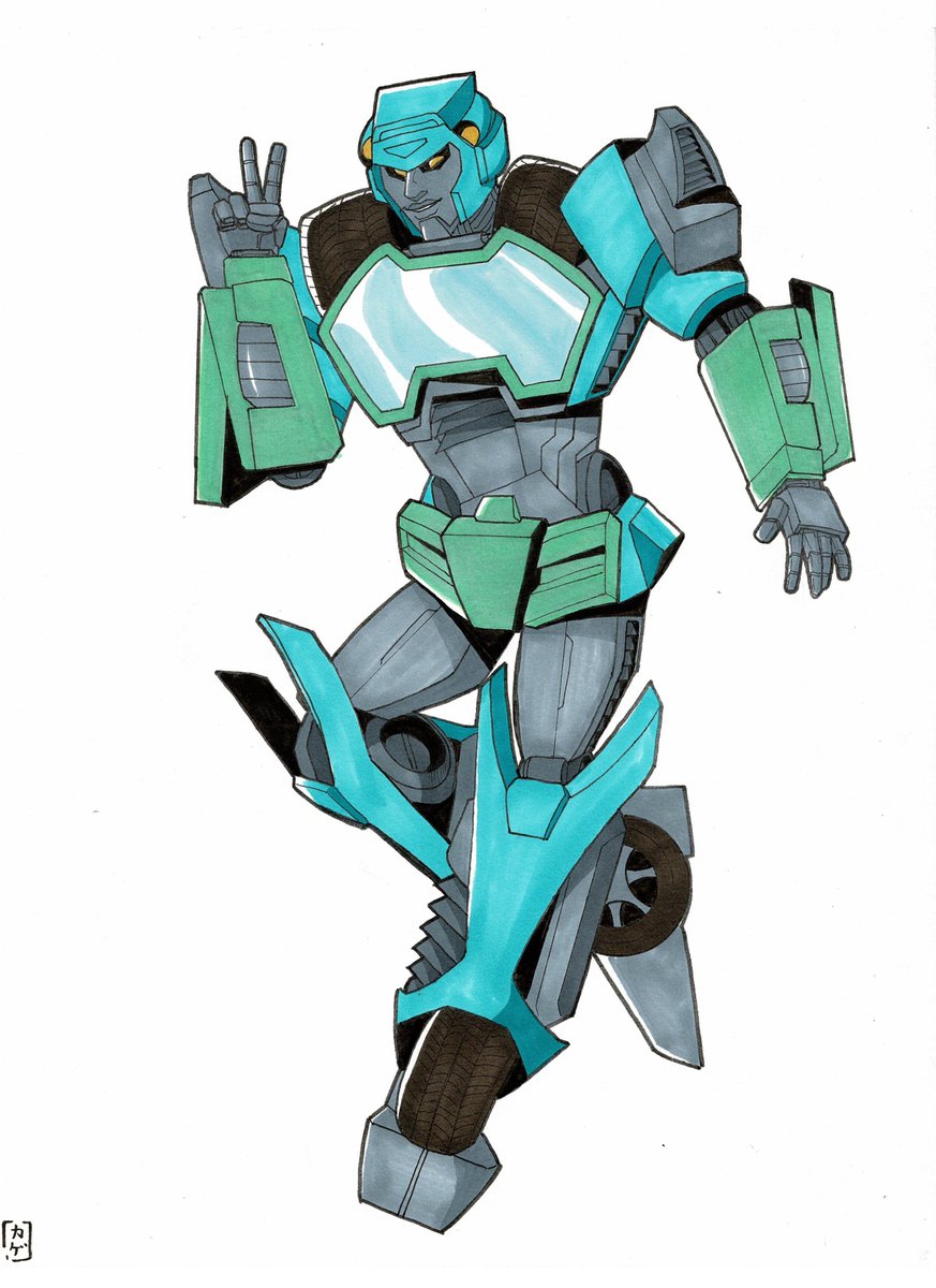kagebros's tweet image. My Moonracer design :]

#Transformers