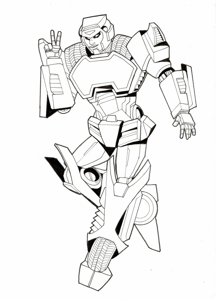 kagebros's tweet image. My Moonracer design :]

#Transformers