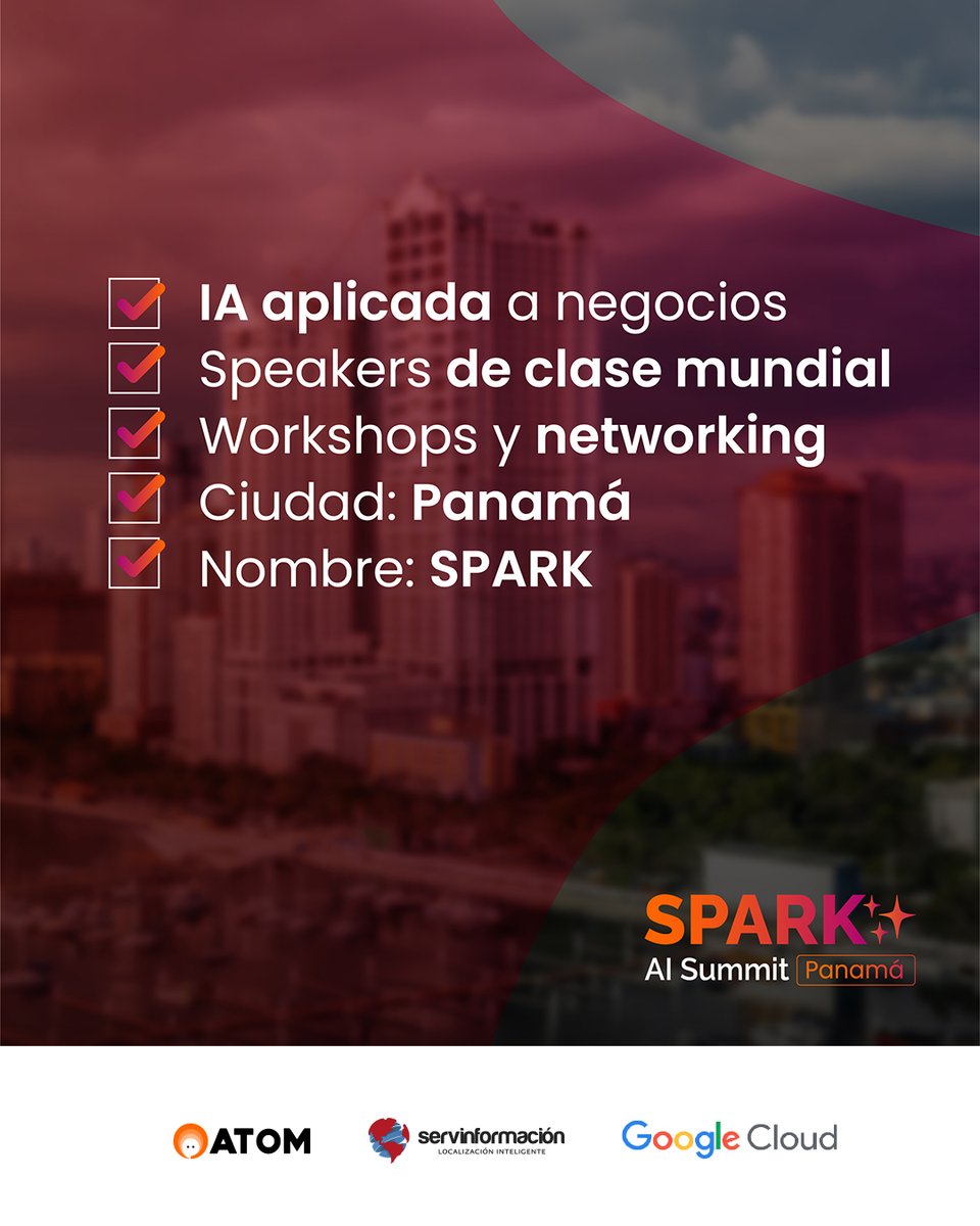 servinformacion's tweet image. Kevin Alfonso, Gerente de Mercados Emergentes en Servinformación, será speaker en el @Spark AI Summit.
¿Aún no tienes tu entrada? Clica aquí: hubs.la/Q03vr9MW0
#Servinformación #SparkAISummit #InteligenciaArtificial #Automatización #Tecnología #Innovación #Panamá #LatamTech