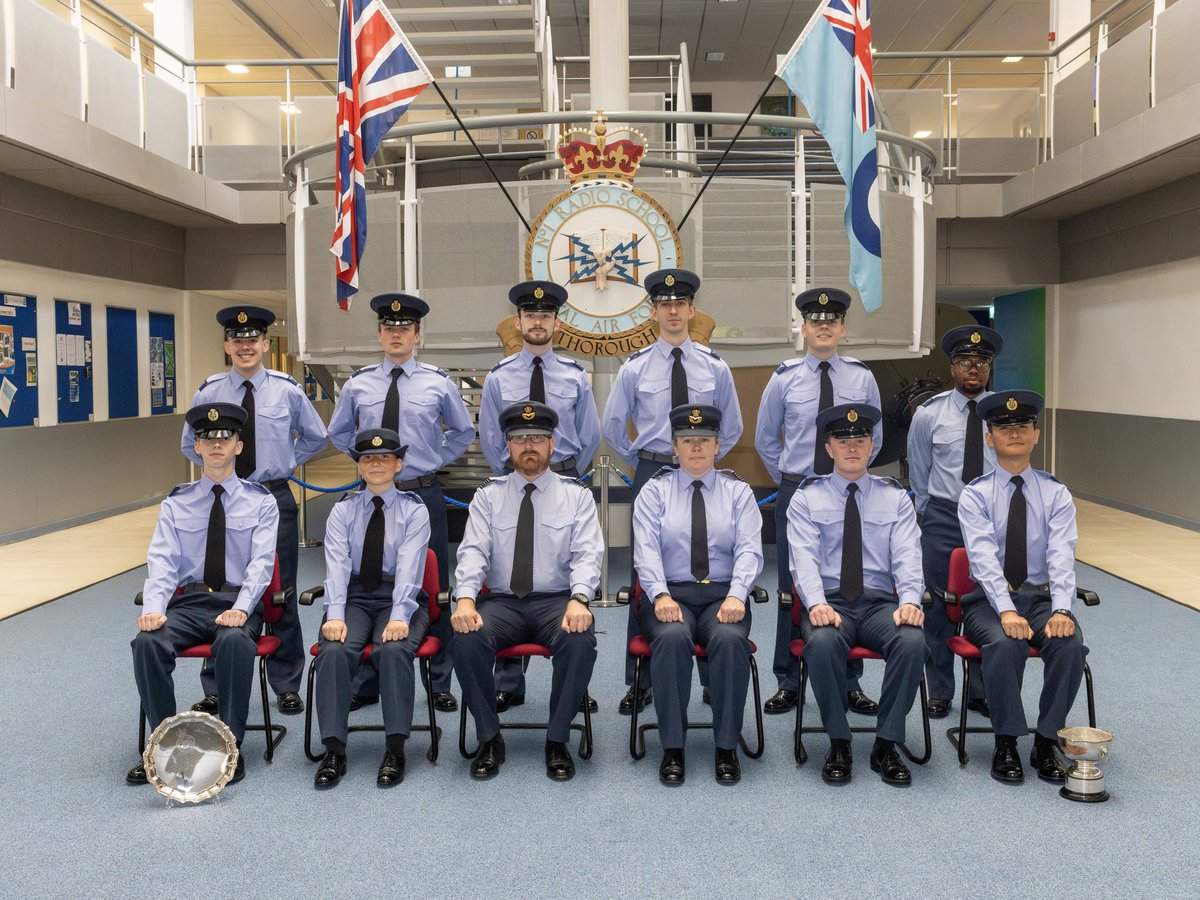 Congratulations to the Cyberspace Communications Specialist apprentices who graduated from No.1 Radio School at RAF Cosford on 01 July.

We wish them all every success in their future @royalairforceuk careers.

#Cosford25 #royalairforce #success #youdidit #congratulations