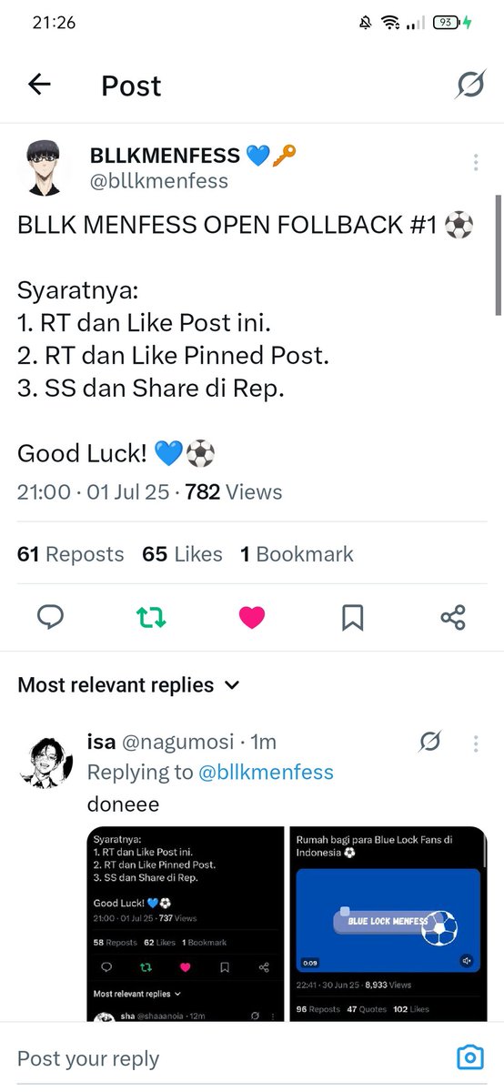 nagiseei's tweet photo. @bllkmenfess done min https://t.co/v8qA3PdjGe