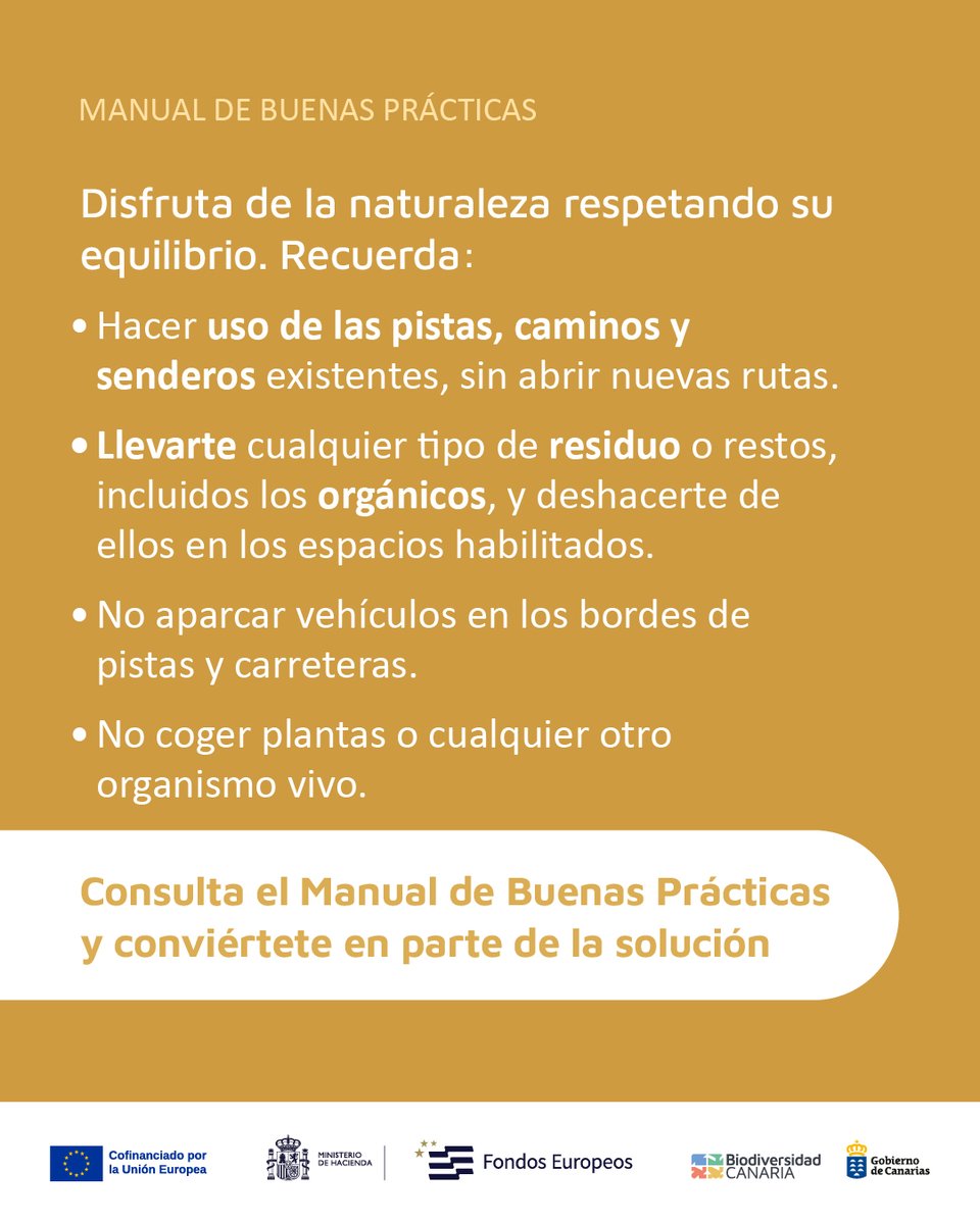 En Canarias, cada paso cuenta: nuestras islas albergan más de 4.600 especies endémicas (datos de BIOTA), muchas de ellas en peligro por, entre otras cosas, la presión humana y el aumento de las actividades recreativas al aire libre. 🧵⬇️