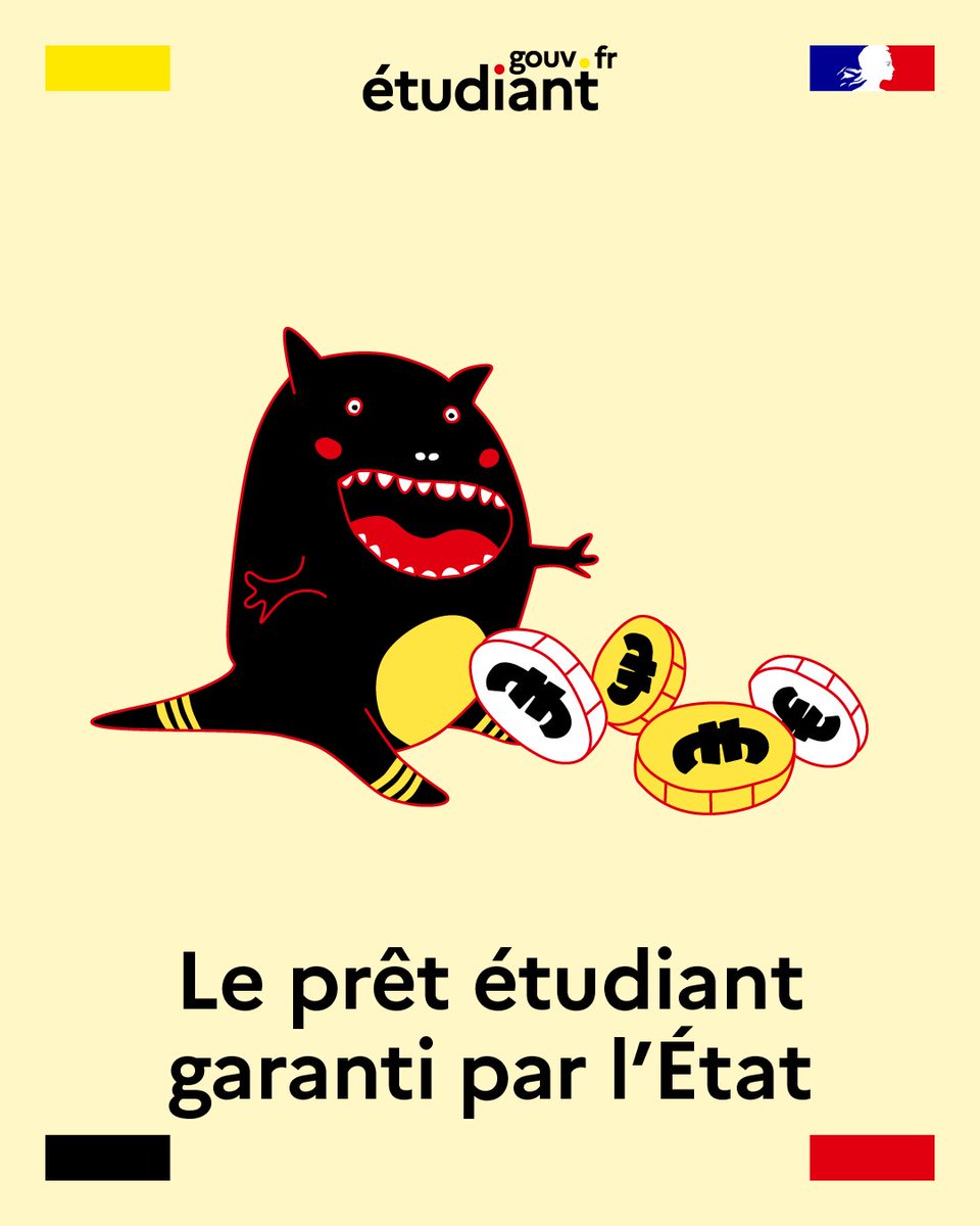 etudiantgouv's tweet image. 📢 #RentreeEtu2025 | 💶 Vous envisagez de contracter un prêt #Étudiant garanti par l’Etat pour vous aider à financer vos études ?

Retrouvez toutes les infos essentielles ici 👉swll.to/Jtq20S
