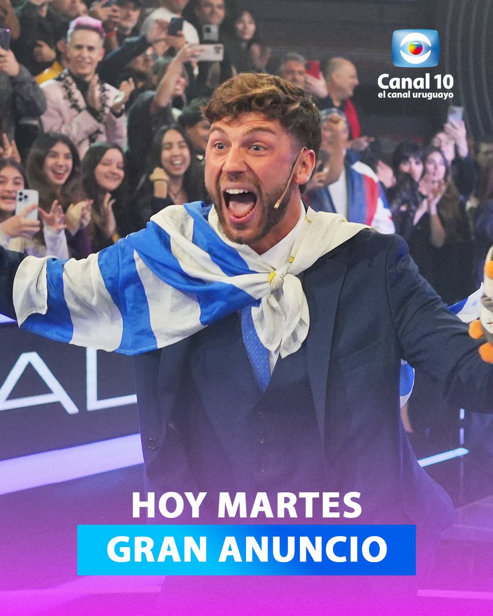 Atentos hoy a las redes de Canal 10… 😉👋🏆
