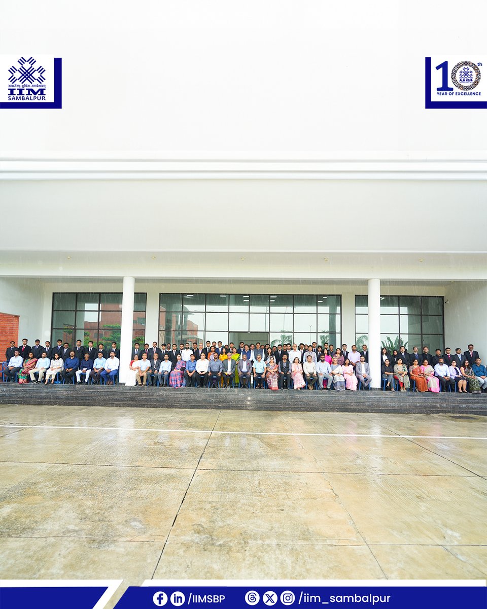 iim_sambalpur's tweet image. #IIMSambalpur welcomes the 11th Batch of its flagship MBA program & the inaugural cohort of the #MBA in #BusinessAnalytics
This year’s intake reflects our commitment to Innovation, Integrity & Inclusivity, with diverse backgrounds, strong gender balance & pan-India representation