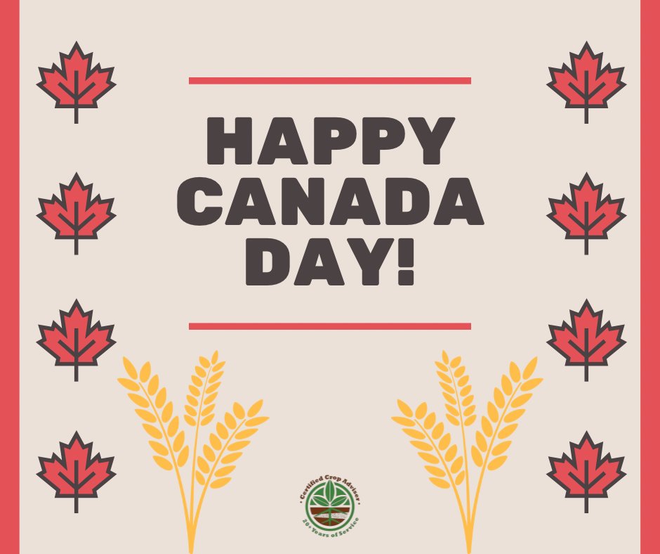 🇨🇦 Happy Canada Day from Prairie Certified Crop Advisers!

Today we celebrate the land we serve—Canada’s farms, fields, and future. Thank you to all the CCAs supporting sustainable agriculture across the Prairies.

#CanadaDay #PrairieAg #CertifiedCropAdviser