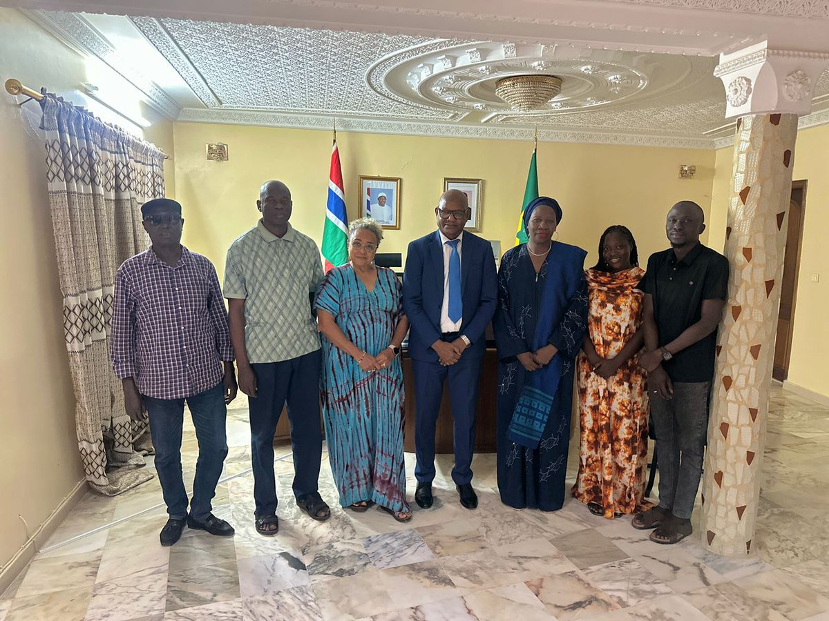 The TANGO team paid a courtesy visit to the Gambian Embassy in Senegal. They were warmly received by H.E. Hadrammeh Sidideh and his team.
 
The Ambassador expressed his enthusiasm for potential collaboration and looked forward to working closely with TANGO.
#collaboration