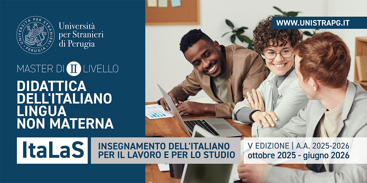 Master di II livello in Didattica dell’italiano lingua non materna - Candidature entro le ore 13:00 del 22 settembre 2025. Maggiori dettagli: shorturl.at/a8j2S